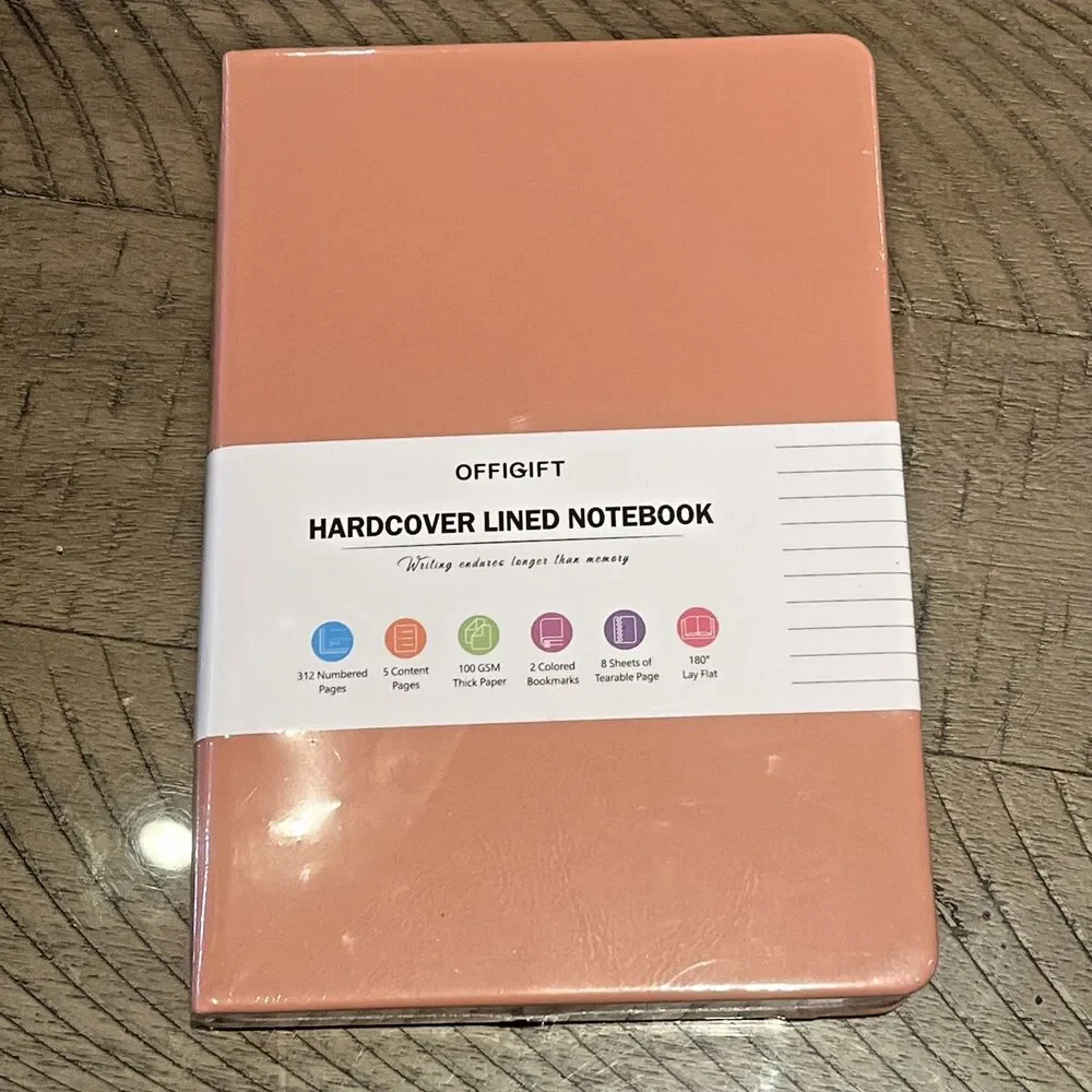 Lined Notebook 312 Numbered Pages Hardcover Leather Journal CHOOSE COLOR